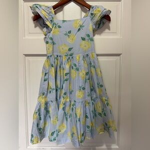 Janie and Jack Blue and Yellow Floral Dress